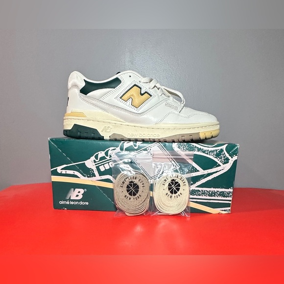 Size 9.5 - New Balance Aimé Leon Dore x 550 Green Yellow